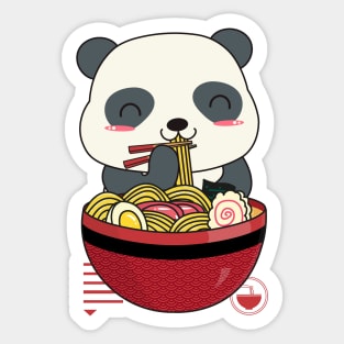 Panda ramen Sticker